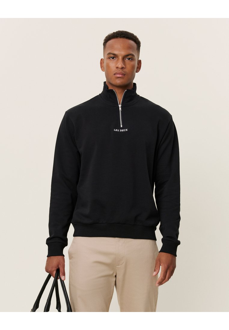 Les Deux DEXTER HALF ZIP - Športni pulover - black