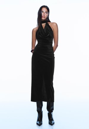 Bershka Dnevna obleka - black