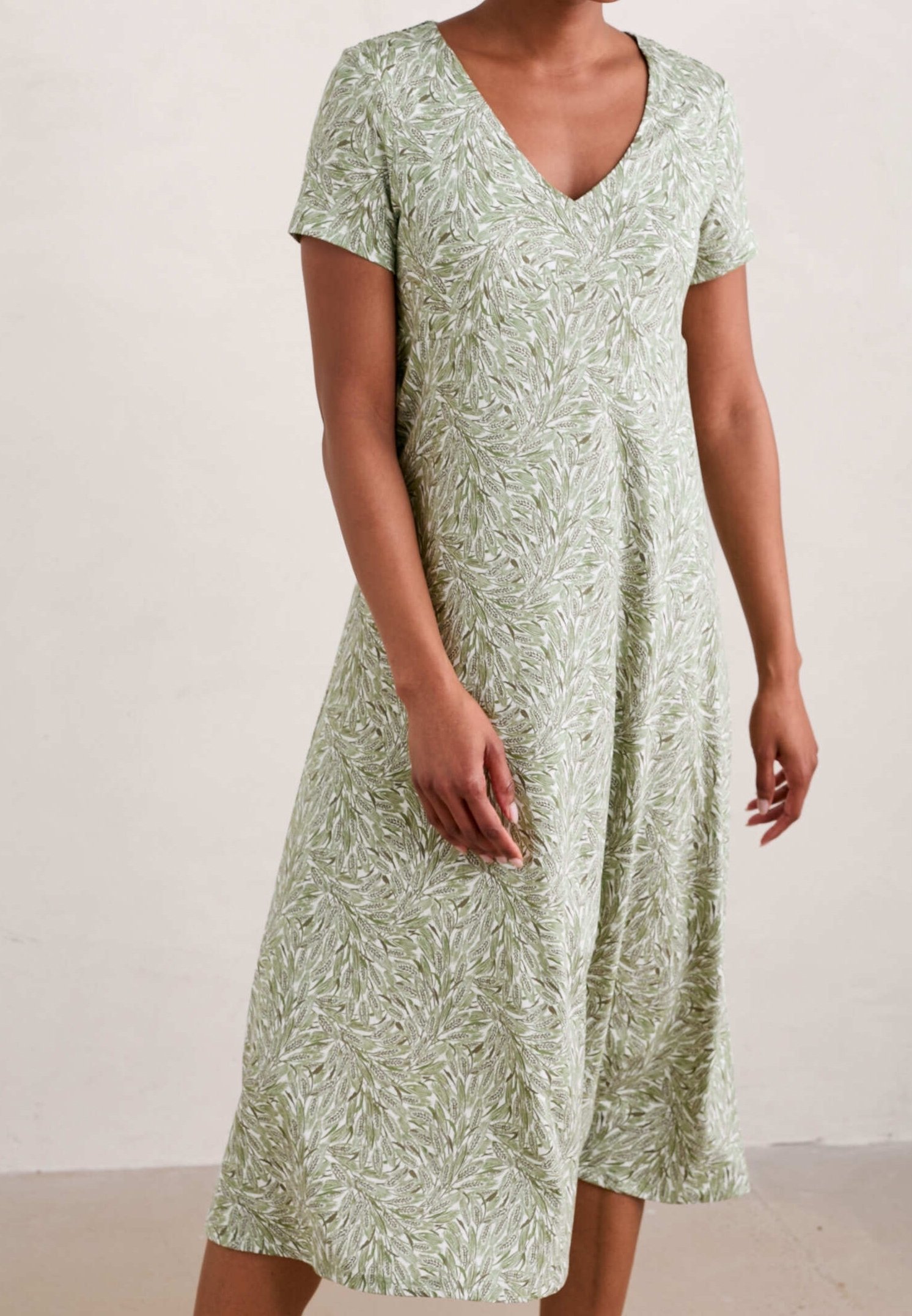 Seasalt Cornwall Jersey dress - green - (Pre-owned) - Zalando.ie