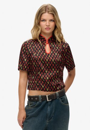 Superdry Blouse - floral block black