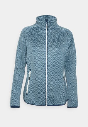 WOMAN JACKET - Fleecová bunda - cristal blue/blue ink