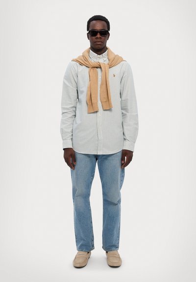 Polo Ralph Lauren SLIM FIT STRIPED OXFORD SHIRT - Shirt - pine/white