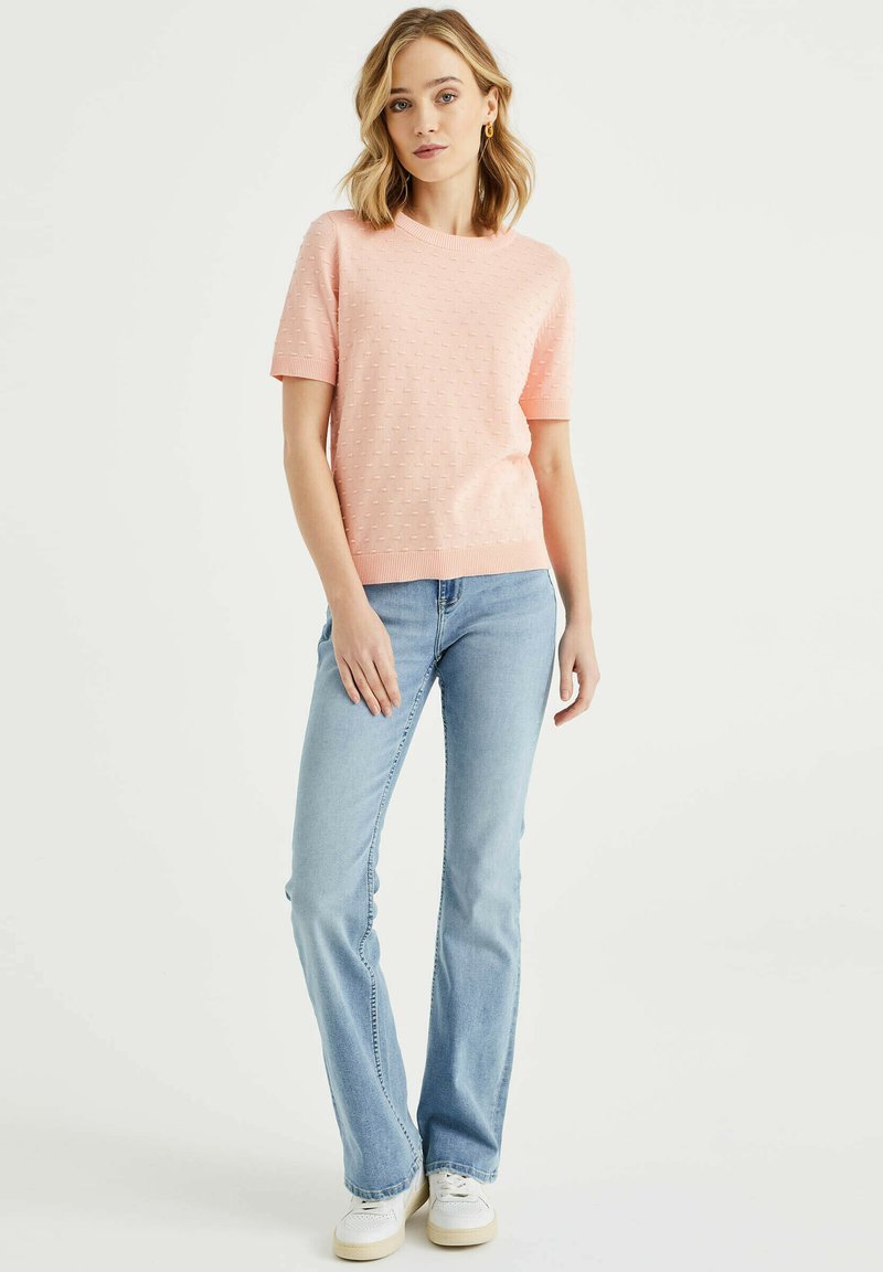 WE Fashion T-shirt print roze WE Fashion T-shirt print roze