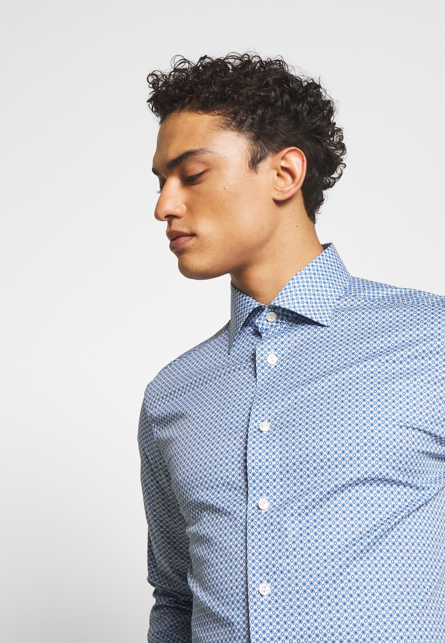 Eton SLIM FIT Finskjorte bluewhite Zalando.no Eton SLIM FIT - Finskjorte - blue/white