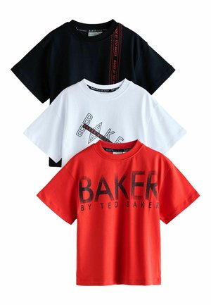 REGULAR FIT - 3 PACK - Print T-shirt - red black white