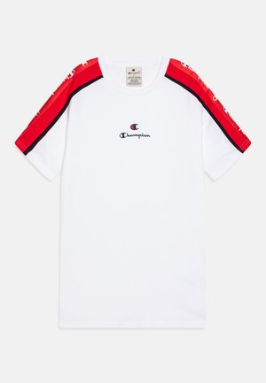 RETRO SPORT CREWNECK CONTRAST SMALL LOGO UNISEX - Camiseta estampada - white/red/new navy