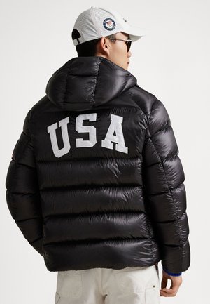 OLYMPICS THE HAWTHORNE FLAG DOWN JACKET - Tollkabát - polo black