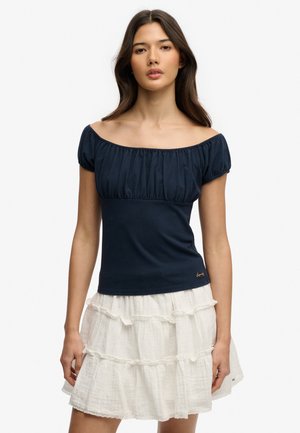 ATHLETIC ESSENTIALS RUCHED  - T-shirts basic - eclipse navy