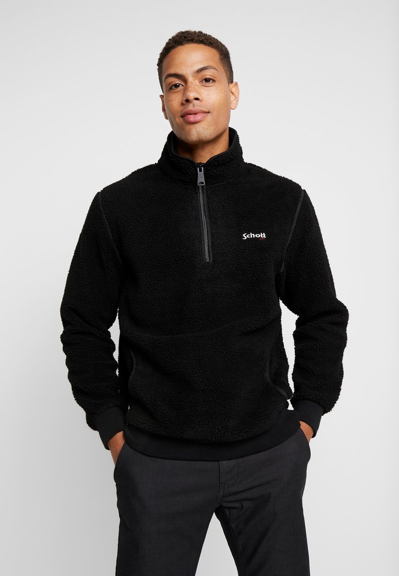 Schott - SWANDRIC - Fleece jumper - black, Enlarge