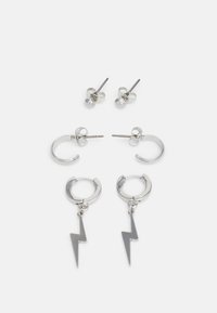 JACBATLY EARRING UNISEX 3-PACK - Cercei - silver-coloured