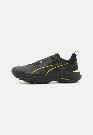 EXPLORE NITRO - Trail running shoes - black/lime pow