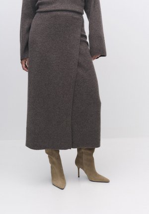 STOCKH LM Studio STEFANIA PREMIUM - A-linjainen hame - taupe melange