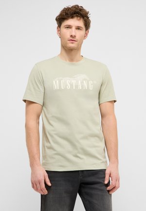 Mustang, Print T-shirt - grün
