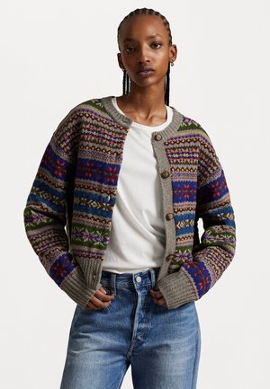 Polo Ralph Lauren FAIR ISLE BUTTONED CARDIGAN - Cardigan - multi-colored
