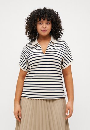 Polo shirt - calico/dark night navy