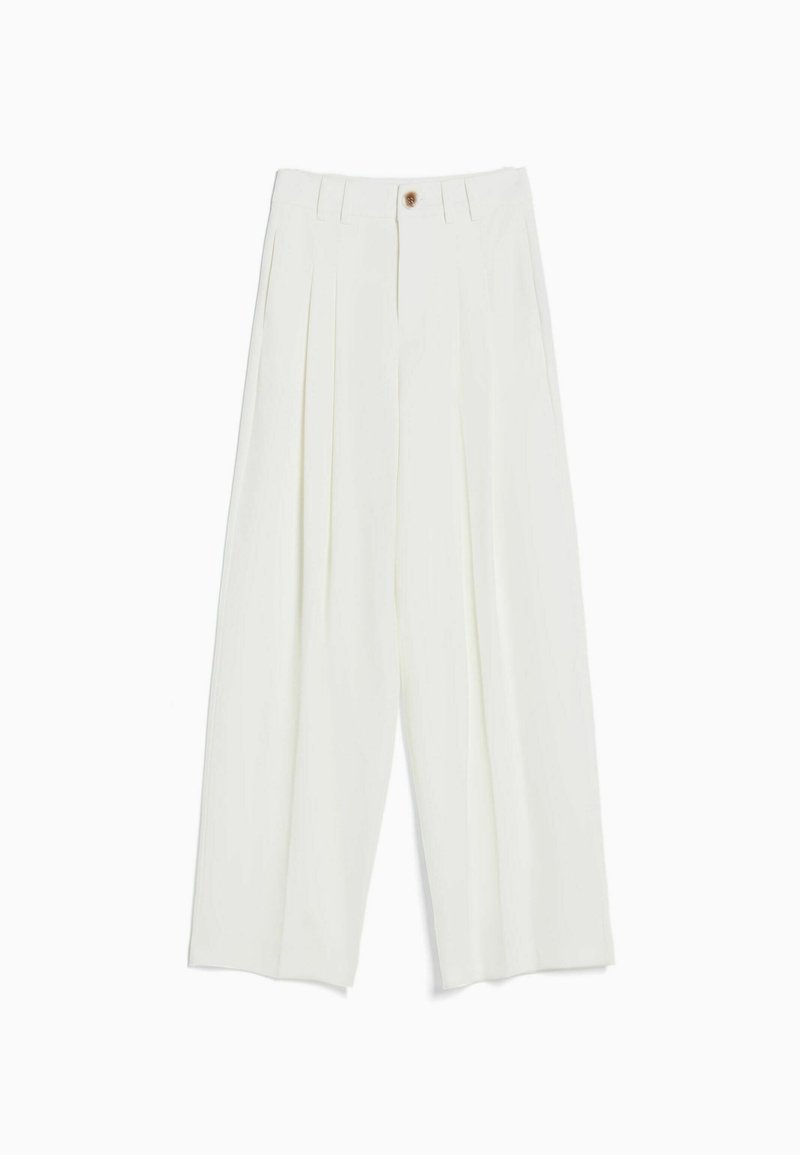 Bershka Broek wit Bershka Broek wit