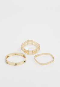 WIRALIN 3 PACK - Armbånd - gold-coloured/clear