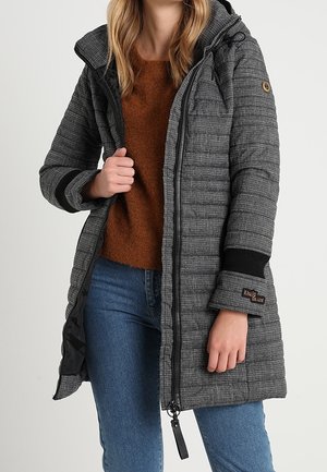 Kort kappa / rock - mottled dark grey