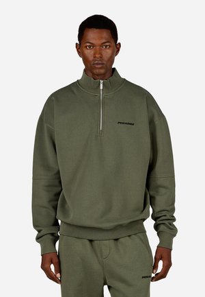 LOGO  - Ikdienas džemperis - washed faded olive black