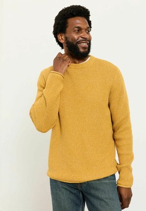 REGULAR FIT - CREW NECK  - Strickpullover - yellow