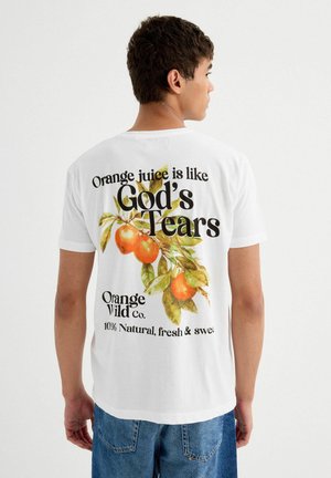 INSIDE Camiseta estampada - blanco