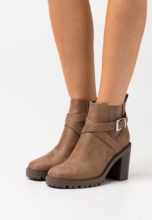 Anna Field Wide Fit, Bottines à talons hauts - taupe