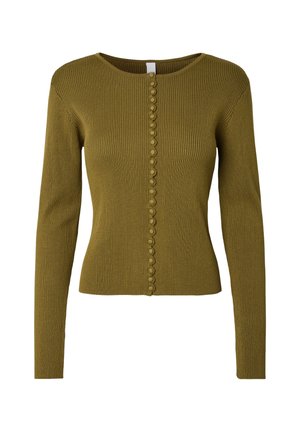 YAS, YASSIANA LS KNIT PULLOVER S. - Gilet - fir green
