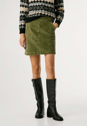 PAULA - Minigonna - khaki green