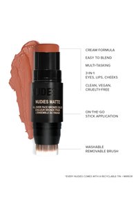 NUDESTIX NUDIES ALL OVER FACE MATTE BRONZE - Colorete - sunkissed