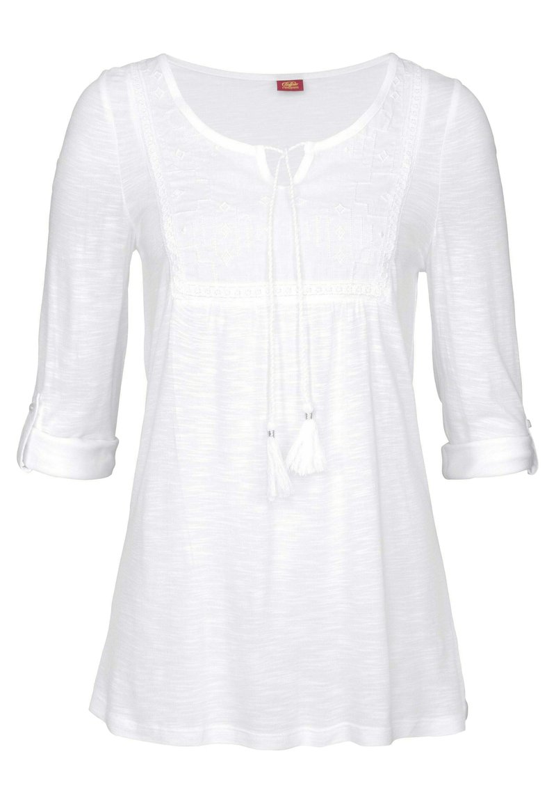 Damen Hemdblusen | Buffalo Langarmshirt weiß - EX64426 Damen Hemdblusen | Buffalo Langarmshirt weiß - EX64426