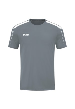 JAKO FUSSBALL - TEAMSPORT POWER  - Sport T-shirt - grauweissnull