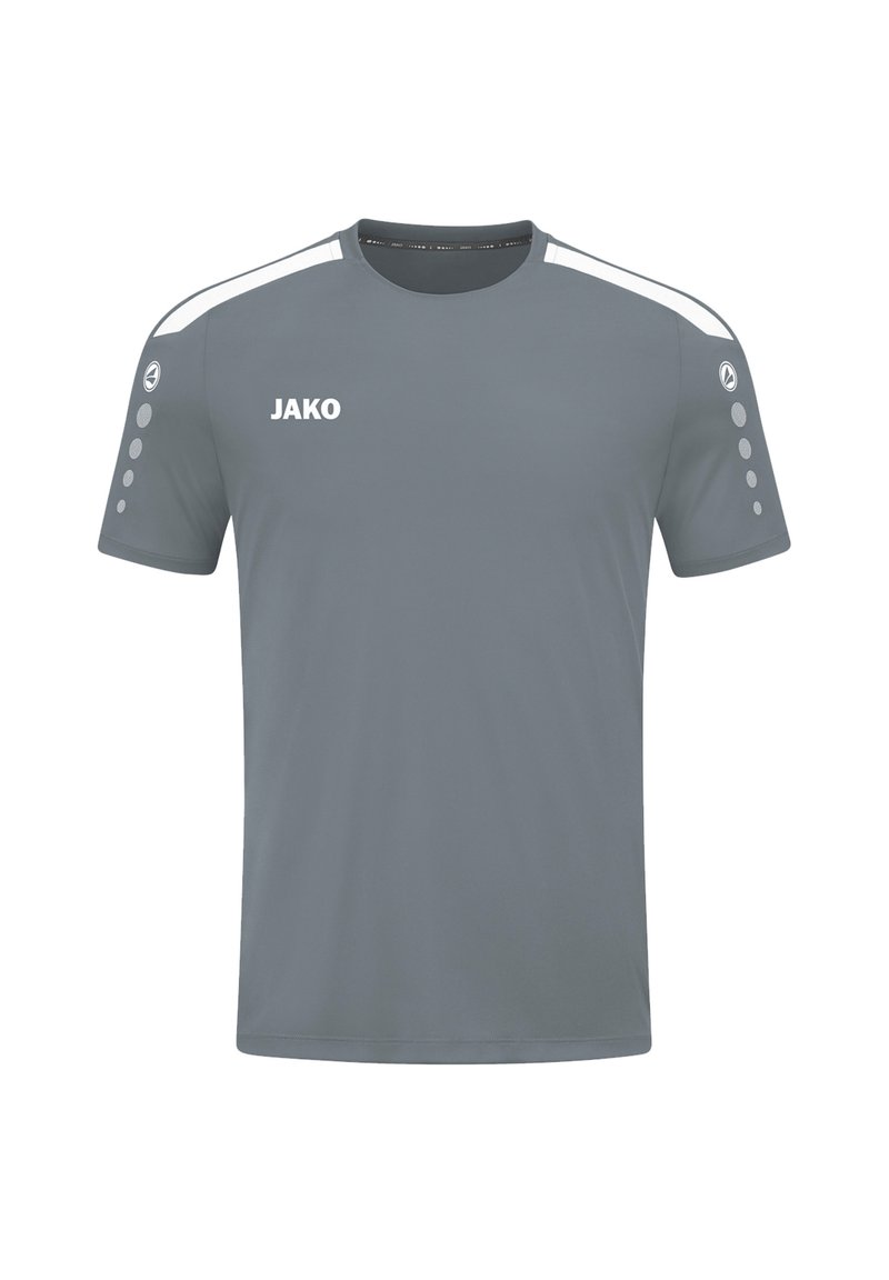 JAKO FUSSBALL - TEAMSPORT POWER - T-Shirt sport - grauweissnull