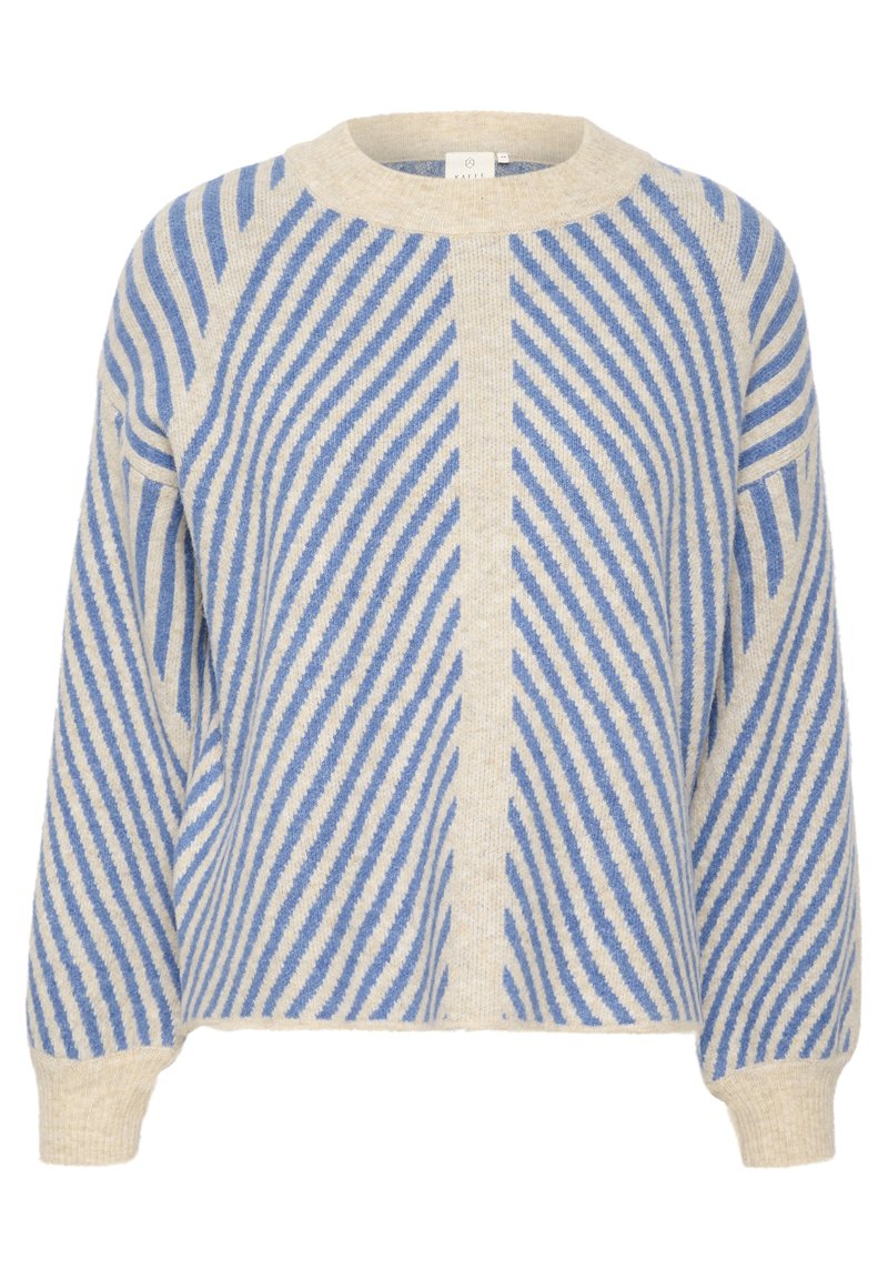 Kaffe KAVERA - Pullover - beige cornflower stripe/beige - ZALANDO.FR