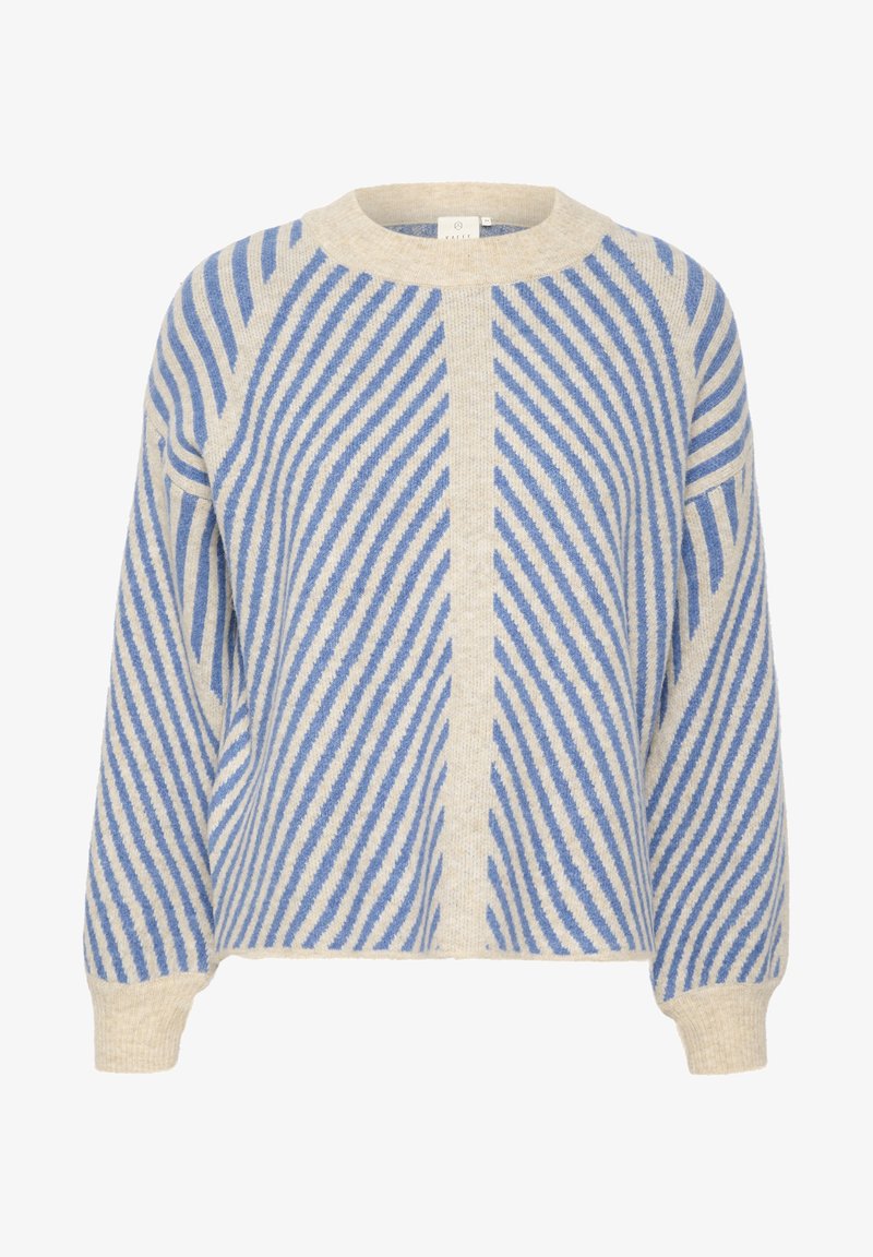 Kavera R Kaffe KAVERA - Pullover - beige cornflower stripe/beige - ZALANDO.FR