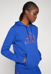adidas Sportswear ANIMAL PRINT HOODIE - Hoodie - semi lucid blue