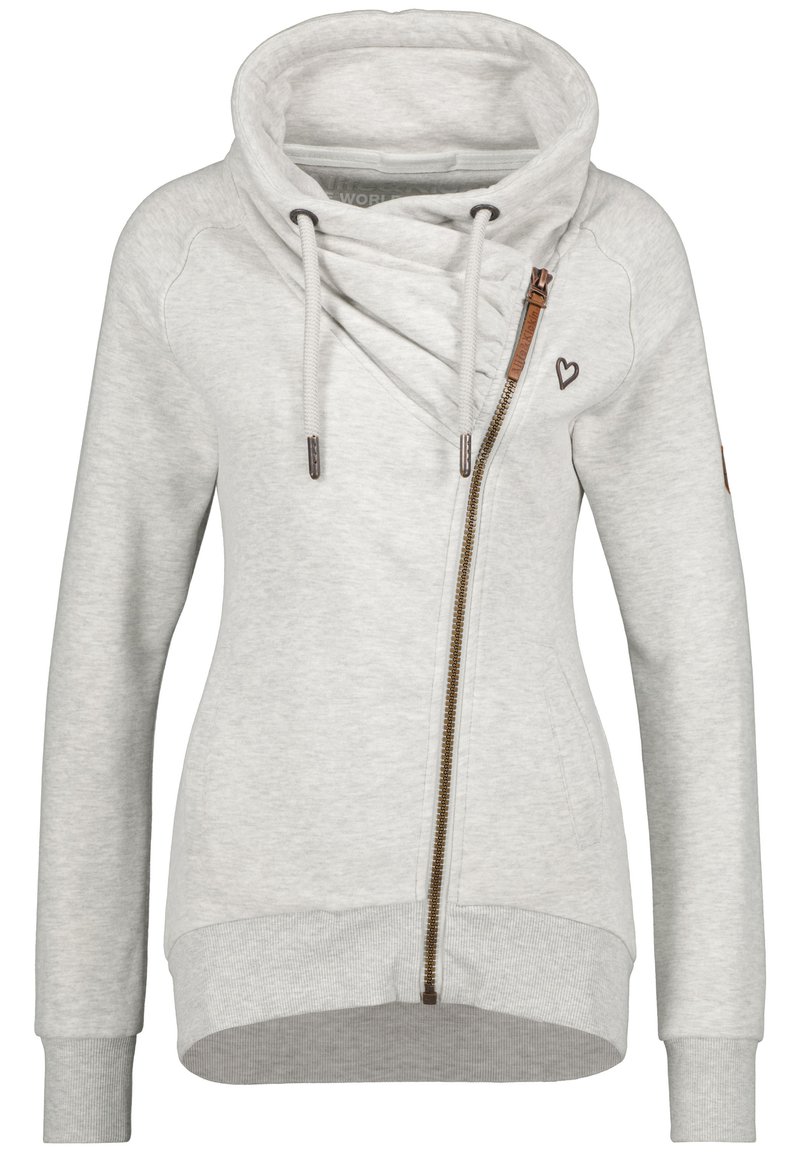 Bluză de molton cu fermoar