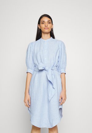3/4 SLEEVE DAY DRESS - Robe chemise - blue/white