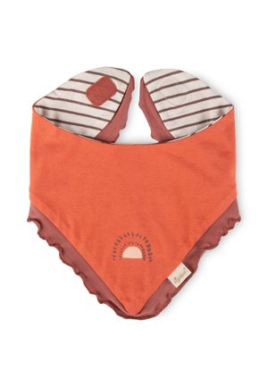 WENDEHALSTUCH SAVANNE - Bib - rost-orange creme-braun geringelt