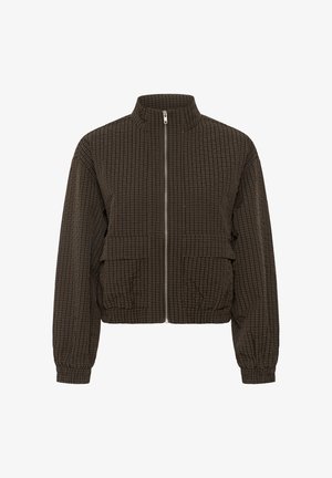 Kaffe, KAMIRANA BOMBER JACKET - Blouson Bomber - coffee bean mini check