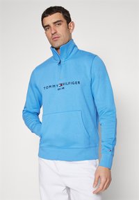 Tommy Hilfiger LOGO MOCK NECK - Melegítőfelső - blue spell