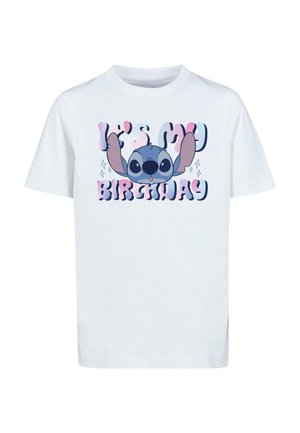 LILO AND STITCH - MY BIRTHDAY  - Print T-shirt - white
