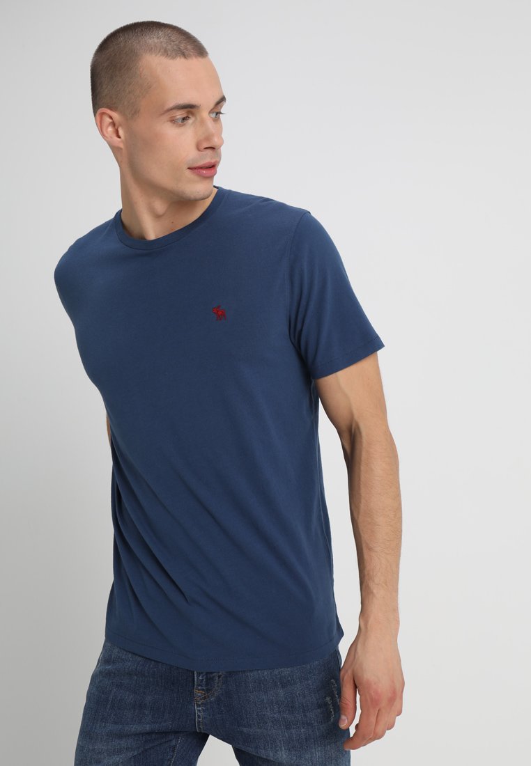Abercrombie & Fitch 3 PACK T shirts bluewhitegrey Abercrombie & Fitch 3 PACK - T-shirts - blue/white/grey