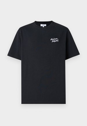 Maison Kitsuné HANDWRITING COMFORT TEE - Paprasti marškinėliai - black/white