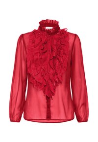 LILJASZ CRINKLE LS SHIRT - Bluza s gumbima - chinese red