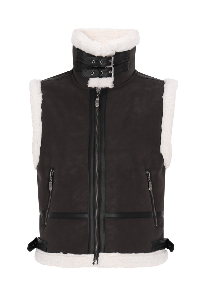 dreimaster Bodywarmer donkerbruin