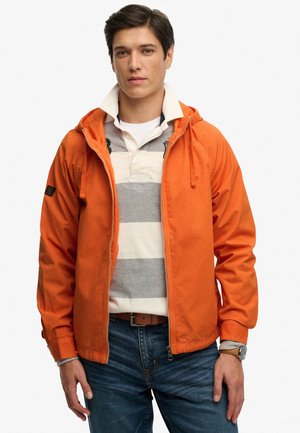 HOODED WASHED - Lichte jas - washed orange