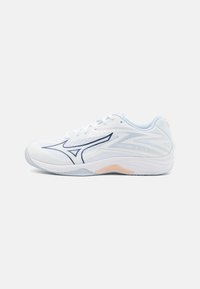 Mizuno - THUNDER BLADE Z - Volleyballsko - white/halogenblue/peachparfait Miniaturebillede 1