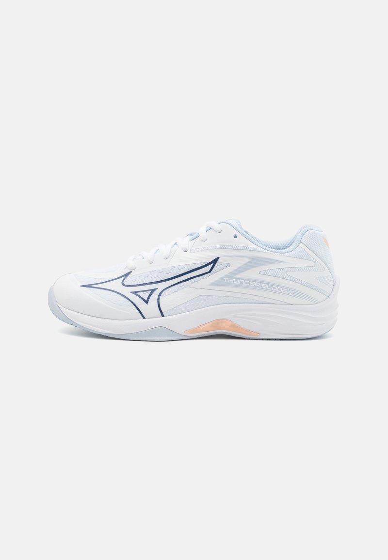 Mizuno - THUNDER BLADE Z - Volleyballsko - white/halogenblue/peachparfait, Forstør