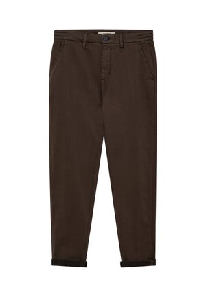 HUNT SOFT STRING - Trousers - chocolate brown