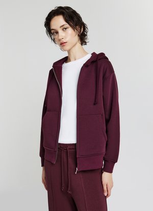 Calliope Zip-up sweatshirt - bordeaux